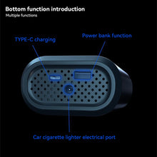 Load image into Gallery viewer, 150PSI Car Inflator Air Pump Portable Self Propelled Electric Air Compressor Pump Tire Handheld Wireless Digital Display Pump and Charger for Phone