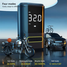 Load image into Gallery viewer, 150PSI Car Inflator Air Pump Portable Self Propelled Electric Air Compressor Pump Tire Handheld Wireless Digital Display Pump and Charger for Phone