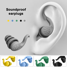 Load image into Gallery viewer, Silicone Soft Soundproof Ear Plugs Sleep Noise Reduction Filter for Ears Earplug Professional Anti-Noise Sleeping Earplugs