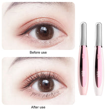 Load image into Gallery viewer, Electric Portable Smiling Shark Eyelashes Curls Small Heated Eyelash Curler Long Lasting Electric Heated Comb Makeup Tool