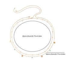Load image into Gallery viewer, Fashion Sexy Imitation Rhinestone Metal Chain Waist Chain Women Summer Beach Body Chain Boho Beach Waist Chain Jewelry