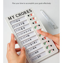 Load image into Gallery viewer, Portable Chore Chart Memo Board, To Do List Checklist Board Detachable Reusable DIY Message Home Travel Planning Reminder Chart
