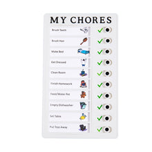 Load image into Gallery viewer, Portable Chore Chart Memo Board, To Do List Checklist Board Detachable Reusable DIY Message Home Travel Planning Reminder Chart