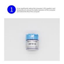 Load image into Gallery viewer, HY510 10/20g Grey Silicone Compound Thermal Paste Conductive Grease Heatsink For CPU GPU Chipset Notebook Cooling with Scraper