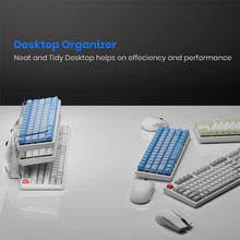 Load image into Gallery viewer, Keyboard Mouse Desktop Organizer Acrylic 3 Tier Stand Frame Shelf Lightweight Keyboard Storage Tool For Study Room Exhibition