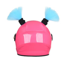 Load image into Gallery viewer, 2Pcs Motorcycle Helmet Braids Wig Woman Lady Loose Wig Braid Motorbike Helmet Pigtails Decoration For Women Men Children