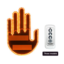 Load image into Gallery viewer, LED Car Finger Light with Remote Control Cool Funny Car Interior Light Finger Up LED Middle Finger Hand Lamp Car Accessories