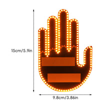 Load image into Gallery viewer, LED Car Finger Light with Remote Control Cool Funny Car Interior Light Finger Up LED Middle Finger Hand Lamp Car Accessories