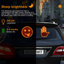 Load image into Gallery viewer, LED Car Finger Expression Light with Remote Control Lighting Gesture Light Road Rage Middle Finger Gesture Palm Light Accessories