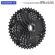 Load image into Gallery viewer, MTB Bike Road Bicycle Freewheel 11V 12V 42/46/50T 52T for M5100 M6100 M7100 HG Hub SUNSHINE Black Cassette 8S 9S 10S 11S 12S