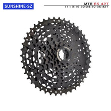 Load image into Gallery viewer, MTB Bike Road Bicycle Freewheel 11V 12V 42/46/50T 52T for M5100 M6100 M7100 HG Hub SUNSHINE Black Cassette 8S 9S 10S 11S 12S