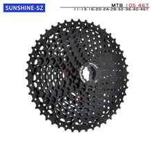 Load image into Gallery viewer, MTB Bike Road Bicycle Freewheel 11V 12V 42/46/50T 52T for M5100 M6100 M7100 HG Hub SUNSHINE Black Cassette 8S 9S 10S 11S 12S