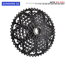Load image into Gallery viewer, MTB Bike Road Bicycle Freewheel 11V 12V 42/46/50T 52T for M5100 M6100 M7100 HG Hub SUNSHINE Black Cassette 8S 9S 10S 11S 12S