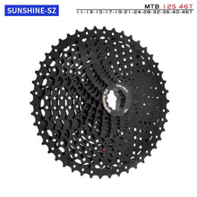 Load image into Gallery viewer, MTB Bike Road Bicycle Freewheel 11V 12V 42/46/50T 52T for M5100 M6100 M7100 HG Hub SUNSHINE Black Cassette 8S 9S 10S 11S 12S