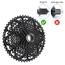 Load image into Gallery viewer, MTB Bike Road Bicycle Freewheel 11V 12V 42/46/50T 52T for M5100 M6100 M7100 HG Hub SUNSHINE Black Cassette 8S 9S 10S 11S 12S