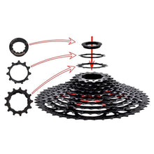 Load image into Gallery viewer, MTB Bike Road Bicycle Freewheel 11V 12V 42/46/50T 52T for M5100 M6100 M7100 HG Hub SUNSHINE Black Cassette 8S 9S 10S 11S 12S