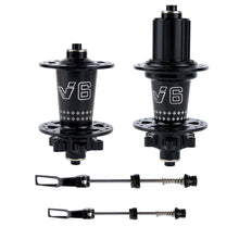 Load image into Gallery viewer, TANKE 120 Click Hub 6 Bearing MTB Mountain Bike Hub Front Rear Thru HG 28 32 36 Holes Disc Brake Bicycle Hubs 8 9 10 11 12 Speed