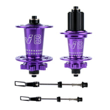 Load image into Gallery viewer, TANKE 120 Click Hub 6 Bearing MTB Mountain Bike Hub Front Rear Thru HG 28 32 36 Holes Disc Brake Bicycle Hubs 8 9 10 11 12 Speed