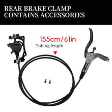 Load image into Gallery viewer, MTB Bike Hydraulic Disc Brake Set Rotors Oil Calliper Plate Front Rear Mountain Bicycle Clamp 22.2mm Handle A Pillar For TANKE TB300