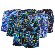 Load image into Gallery viewer, Men's Colorful Print Quick Dry Swimwear Men Trunks Swim Shorts Slim Fit Swimming Trunks for Beach Surf Beachwear