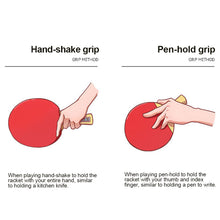 Load image into Gallery viewer, 1Set Table Tennis Racket Set Includes Storage Bag And Balls For Shakehand Grip And Pen-Hold Grip Beginner Competition Training Ping-Pong Supplies
