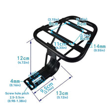 Load image into Gallery viewer, Motorcycle Electric Bike Rear Luggage Rack Ride Carrier Holder Shelf Motorcycle Rear Luggage Box Replacement Rack
