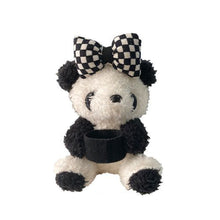 Load image into Gallery viewer, Car Cute Bowknot Panda Wiper Turn Signal Switch Ornaments Plush Decor Doll Auto Interior Accessories