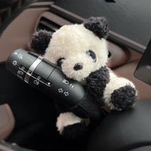Load image into Gallery viewer, Car Cute Bowknot Panda Wiper Turn Signal Switch Ornaments Plush Decor Doll Auto Interior Accessories