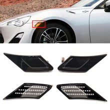 Load image into Gallery viewer, 2Pcs Car LED Dynamic Turn Signal Lights Side Marker Indicator Sequential Lamp For Toyota 86 FT86 GT86 Scion FR-S Subaru BRZ