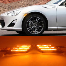 Load image into Gallery viewer, 2Pcs Car LED Dynamic Turn Signal Lights Side Marker Indicator Sequential Lamp For Toyota 86 FT86 GT86 Scion FR-S Subaru BRZ
