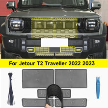 Load image into Gallery viewer, 6Pcs/Set Car Front Grille Insect Proof Net Radiator Condenser Protective Cover Auto Carbon Steel Accessories For Jetour T2 Traveller 2022 2023