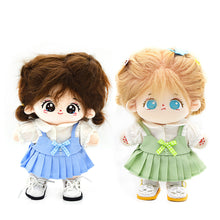 Load image into Gallery viewer, 20CM Cotton Doll Rompers Cartoon Plush Doll Replacement Outfit Dress Playing House Accessories Mini Clothes