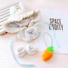Load image into Gallery viewer, 20CM Cotton Doll Rompers Cartoon Plush Doll Replacement Outfit Dress Playing House Accessories Mini Clothes
