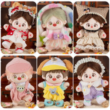 Load image into Gallery viewer, 20CM Cotton Doll Rompers Cartoon Plush Doll Replacement Outfit Lolita Dress Playing House Accessories Mini Clothes