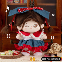 Load image into Gallery viewer, 20CM Cotton Doll Rompers Cartoon Plush Doll Replacement Outfit Lolita Dress Playing House Accessories Mini Clothes