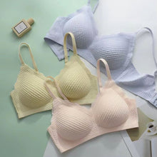 Load image into Gallery viewer, Lace Seamless Bra Women Small Chest Brassier Tops Gather Push Up Simple Wireless Bralette Female Comfortable Underwear 2024 New Sexy One-Piece Lingerie