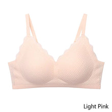 Load image into Gallery viewer, Lace Seamless Bra Women Small Chest Brassier Tops Gather Push Up Simple Wireless Bralette Female Comfortable Underwear 2024 New Sexy One-Piece Lingerie