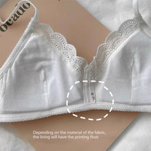 Load image into Gallery viewer, Seamless Girl's Bra Simple Lace Cherry Print Brassier Top Cute Gathered Thin Underwear Breathable Brassier Students Wireless Bralette Beautiful Back Comfortable Lovely Lingerie