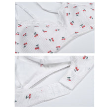 Load image into Gallery viewer, Seamless Girl's Bra Simple Lace Cherry Print Brassier Top Cute Gathered Thin Underwear Breathable Brassier Students Wireless Bralette Beautiful Back Comfortable Lovely Lingerie