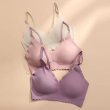 Load image into Gallery viewer, Seamless Bra For Women Plus-size Brassiere Top U-shaped no buckle Bralette Comfy Tops Sexy Lingerie Wire Free Ultra-thin Underwear