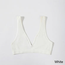 Load image into Gallery viewer, Seamless Bra For Women Deep V Large Size Brassiere Top Female 1/2 Cup Size Underwear Rib Bralette Sexy Plunge Lingerie