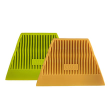 Load image into Gallery viewer, 1Pc Trapezoidal Squeegee Car Vinyl Film Wrapping Tool Scraper Window Tinting Wallpaper Installing Medium Soft Green and Hard Yellow