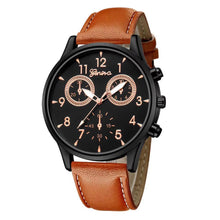 Load image into Gallery viewer, Fashion Simple Men's Ultra Thin Leather Leather Belt Quartz Wrist Watch Luxury Business Casual Watch Wristwatches