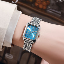 Load image into Gallery viewer, Simple Versatile Square Women's Watch with Steel Strap Retro Fashionable Quartz Watch for Women's Watch
