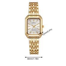 Load image into Gallery viewer, Simple Versatile Square Women's Watch with Steel Strap Retro Fashionable Quartz Watch for Women's Watch