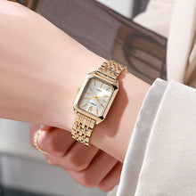 Load image into Gallery viewer, Simple Versatile Square Women's Watch with Steel Strap Retro Fashionable Quartz Watch for Women's Watch