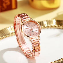 Load image into Gallery viewer, Women's Small Dial Watch Casual Versatile Quartz Watch Daily Fashionable Women's Watch Circular Dial Wristwatches