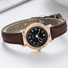 Load image into Gallery viewer, Simple and Cute Junior High School Retro Art Fine Strap Small Dial Couple Watch Women's Watch Casual Small Dial Quartz Watch