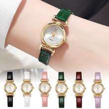 Load image into Gallery viewer, Retro Small Round Watch Fashionable Artistic Women's Watch Simple and Elegant Compact Dial Light Luxury Belt