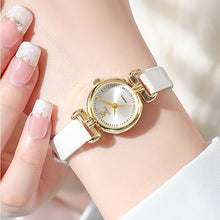 Load image into Gallery viewer, Retro Small Round Watch Fashionable Artistic Women's Watch Simple and Elegant Compact Dial Light Luxury Belt